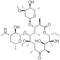 structure of CAS# 101666-68-6, N-Demethylclarithromycin