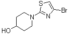 structure of CAS# 1017781-58-6, 1-(4-Bromo-2-thiazolyl)-4-piperidinol
