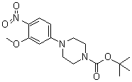 tert-Butyl 4-(3-methoxy-4-nitrophenyl)piperazine-1-carboxylate molecular structure (CAS 1017782-79-4)