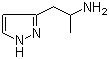 structure of CAS# 1017783-22-0, 1-(1H-Pyrazol-3-yl)propan-2-amine