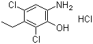 2,4-Dichloro-3-ethyl-6-aminophenol hydrochloride molecular structure (CAS 101819-99-2)
