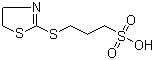 CAS # 10184-04-0, 3-[(4,5-Dihydro-2-thiazolyl)thio]-1-propanesulfonic acid, 3-(2-Thiazolin-2-ylthio)-1-propanesulfonic acid