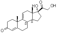 CAS 登录号：10184-70-0, 17,21-二羟基孕甾-4,9(11)-二烯-3,20-二酮