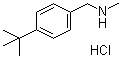 N-甲基-4-叔丁基苄基胺盐酸盐分子结构 (CAS 101846-35-9)