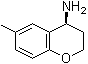 structure of CAS# 1018978-88-5, (4S)-3,4-Dihydro-6-methyl-2H-1-benzopyran-4-amine
