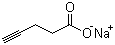 Sodium 4-pentynoate molecular structure (CAS 101917-30-0)