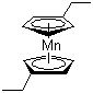 structure of CAS# 101923-26-6, Bis(ethylcyclopentadienyl)manganese