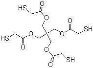 Pentaerythritol tetrakis(2-mercaptoacetate) molecular structure (CAS 10193-99-4)