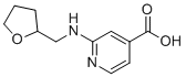 structure of CAS# 1019452-63-1, 2-[(Tetrahydro-2-furanylmethyl)amino]-isonicotinic acid