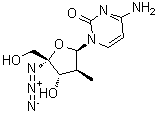 CAS # 1019639-20-3, 4-Amino-1-(4-C-azido-2-deoxy-2-methyl-beta-D-arabinofuranosyl)-2(1H)-pyrimidinone
