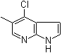 structure of CAS# 1020056-56-7, 4-氯-5-甲基-1H-吡咯并[2,3-b]吡啶