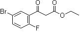 structure of CAS# 1020058-47-2, 5-Bromo-2-fluoro-beta-oxobenzenepropanoic acid ethyl ester