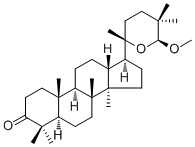 (25S)-20,25-Epoxy-25-methoxy-24,24-dimethyl-26,27-dinordammaran-3-one molecular structure (CAS 1020074-97-8)