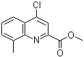 4-Chloro-8-methyl-2-quinolinecarboxylic acid methyl ester molecular structure (CAS 1020101-33-0)