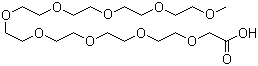 3,6,9,12,15,18,21,24,27-九氧杂二十八烷酸分子结构 (CAS 102013-72-9)