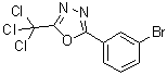 2-(3-Bromophenyl)-5-(trichloromethyl)-1,3,4-oxadiazole molecular structure (CAS 1020252-87-2)