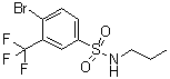 structure of CAS# 1020253-00-2, 4-溴-N-丙基-3-(三氟甲基)苯磺酰胺