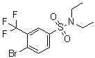 structure of CAS# 1020253-03-5, 4-Bromo-N,N-diethyl-3-(trifluoromethyl)benzenesulfonamide