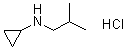 structure of CAS# 1020353-46-1, N-Isobutylcyclopropanamine hydrochloride