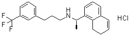 CAS # 1020414-33-8, (alphaR)-7,8-Dihydro-alpha-methyl-N-[3-[3-(trifluoromethyl)phenyl]propyl]-1-naphthalenemethanamine hydrochloride (1:1)