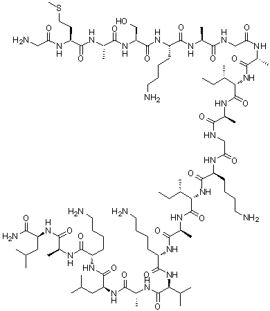 structure of CAS# 102068-15-5, PGLa