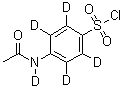 CAS # 1020718-84-6, 4-(Acetylamino-d)-benzene-2,3,5,6-d<sub>4</sub>-sulfonyl chloride