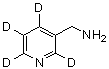 3-吡啶甲胺-2,4,5,6-d<sub>4</sub>分子结构 (CAS 1020719-00-9)