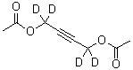 2-丁炔-1,1,4,4-d<sub>4</sub>-1,4-二醇二乙酸酯分子结构 (CAS 1020719-23-6)