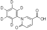 1,6-Dihydro-6-oxo-1-(phenyl-2,3,4,5,6-d<sub>5</sub>)-3-pyridinecarboxylic acid molecular structure (CAS 1020719-24-7)