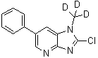 CAS 登录号：1020719-30-5, 2-氯-1-(三氘甲基)-6-苯基-1H-咪唑并[4,5-b]吡啶