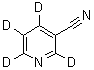 CAS 登录号：1020719-32-7, 3-吡啶甲腈-2,4,5,6-d<sub>4</sub>