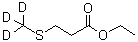 CAS # 1020719-41-8, 3-(Methyl-d<sub>3</sub>-thio)propanoic acid ethyl ester