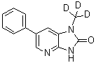 CAS # 1020719-48-5, 1,3-Dihydro-1-(methyl-d<sub>3</sub>)-6-phenyl-2H-imidazo[4,5-b]pyridin-2-one