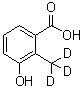 CAS # 1020719-51-0, 3-Hydroxy-2-(methyl-d<sub>3</sub>)benzoic acid