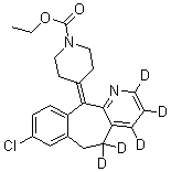五氘代氯雷他定分子结构 (CAS 1020719-57-6)