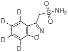 CAS # 1020720-04-0, 1,2-Benzisoxazole-4,5,6,7-d<sub>4</sub>-3-methanesulfonamide