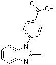 structure of CAS# 1021144-32-0, 4-(2-Methylbenzimidazol-1-yl)benzoic acid