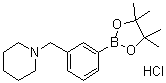structure of CAS# 1021186-08-2, 3-(Piperidin-1-ylmethyl)phenylboronic acid pinacol ester hydrochloride