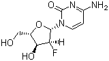 structure of CAS# 10212-20-1, 2'-Deoxy-2'-fluorocytidine
