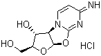 structure of CAS# 10212-25-6, (-)-Cyclocytidine hydrochloride