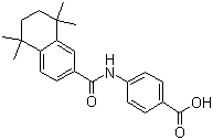 4-[(5,6,7,8-四氢-5,5,8,8-四甲基-2-萘基)甲酰氨基]苯甲酸分子结构 (CAS 102121-60-8)
