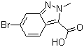 6-Bromo-2-methyl-2H-indazole-3-carboxylic acid molecular structure (CAS 1021859-33-5)