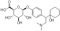 CAS # 1021933-98-1, 4-[2-(Dimethylamino)-1-(1-hydroxycyclohexyl)ethyl]phenyl beta-D-glucopyranosiduronic acid