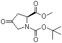 structure of CAS# 102195-80-2, N-Boc-4-Oxo-L-proline methyl ester