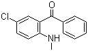 structure of CAS# 1022-13-5, 5-Chloro-2-(methylamino)benzophenone