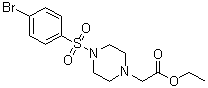 4-[(4-溴苯基)磺酰基]-1-哌嗪乙酸乙酯分子结构 (CAS 1022353-79-2)
