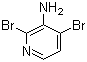 3-氨基-2,4-二溴吡啶分子结构 (CAS 102249-45-6)