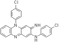 structure of CAS# 102262-55-5, N,5-Bis(4-chlorophenyl)-3,5-dihydro-3-imino-2-phenazinamine