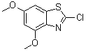 structure of CAS# 1023559-29-6, 2-Chloro-4,6-dimethoxybenzothiazole