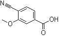 structure of CAS# 102362-00-5, 4-Cyano-3-methoxybenzoic acid